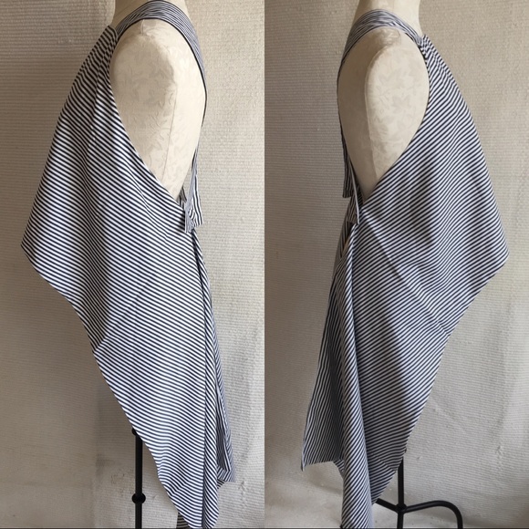 Convertible Open Back Striped Top with Tails - Picture 4 of 8